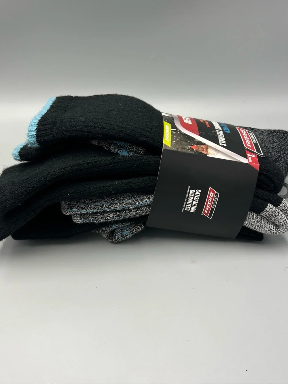 3 Pairs! Dickies Steel Toe Crew Performance Thermals Socks. Midweight, Sz 6-12